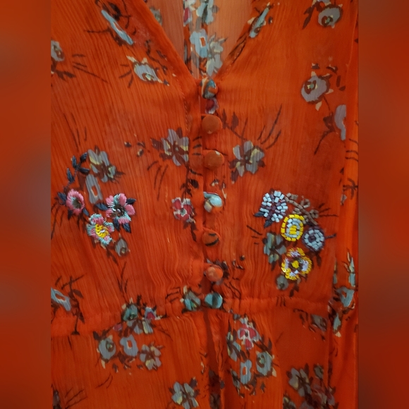 Free People Floral Embroidered Blouse - Picture 8 of 12